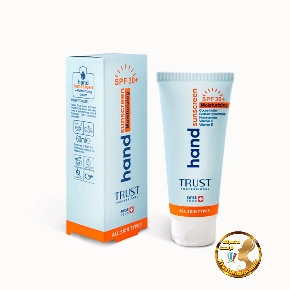 کرم تخصصی دست ضدآفتاب و آبرسان +SPF30 بی‌رنگ تراست